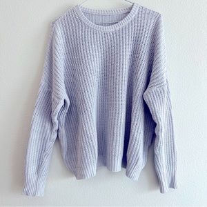 Brandy Melville light blue crewneck sweater